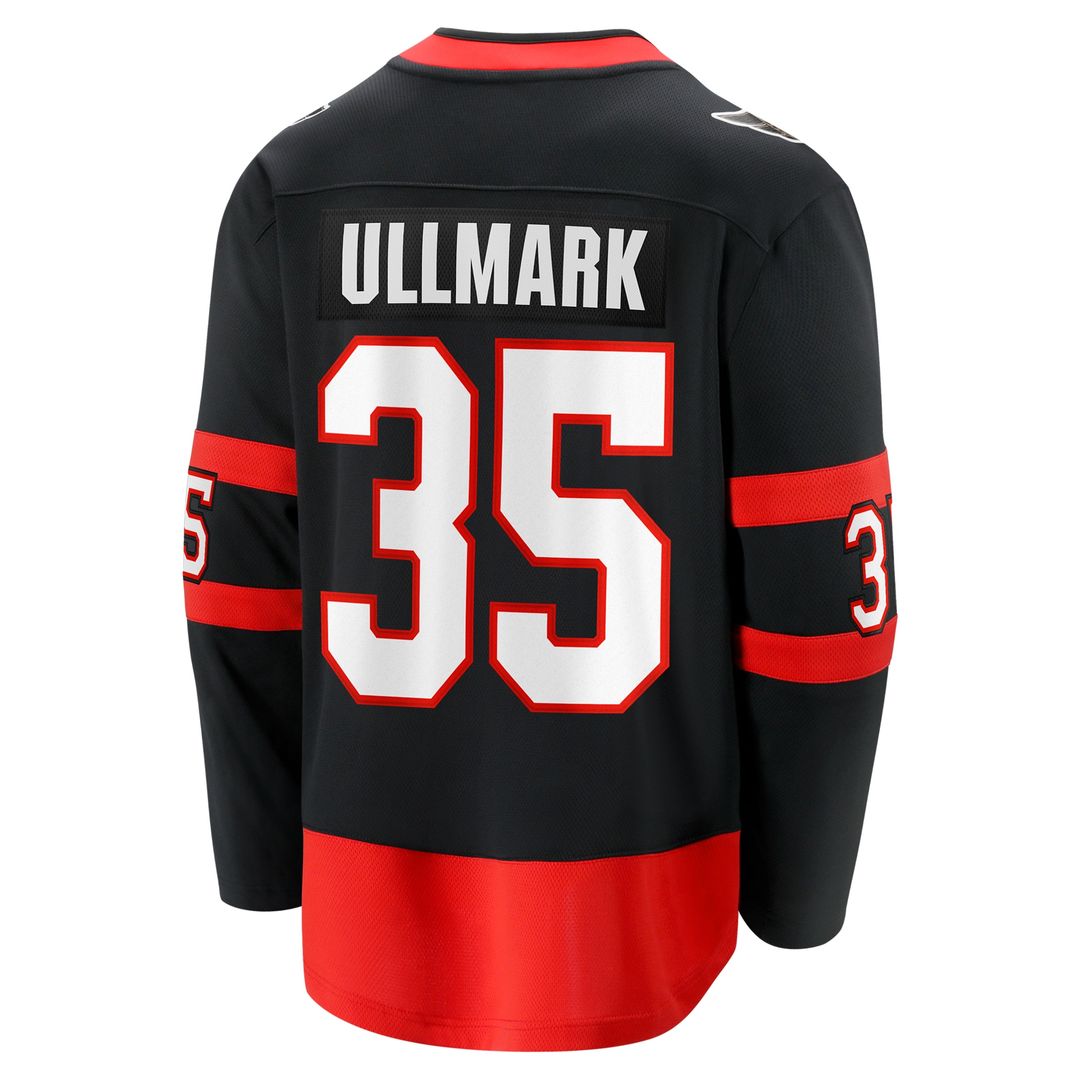 Linus Ullmark Ottawa Senators Fanatics Home Premier Breakaway Player Jersey - Black