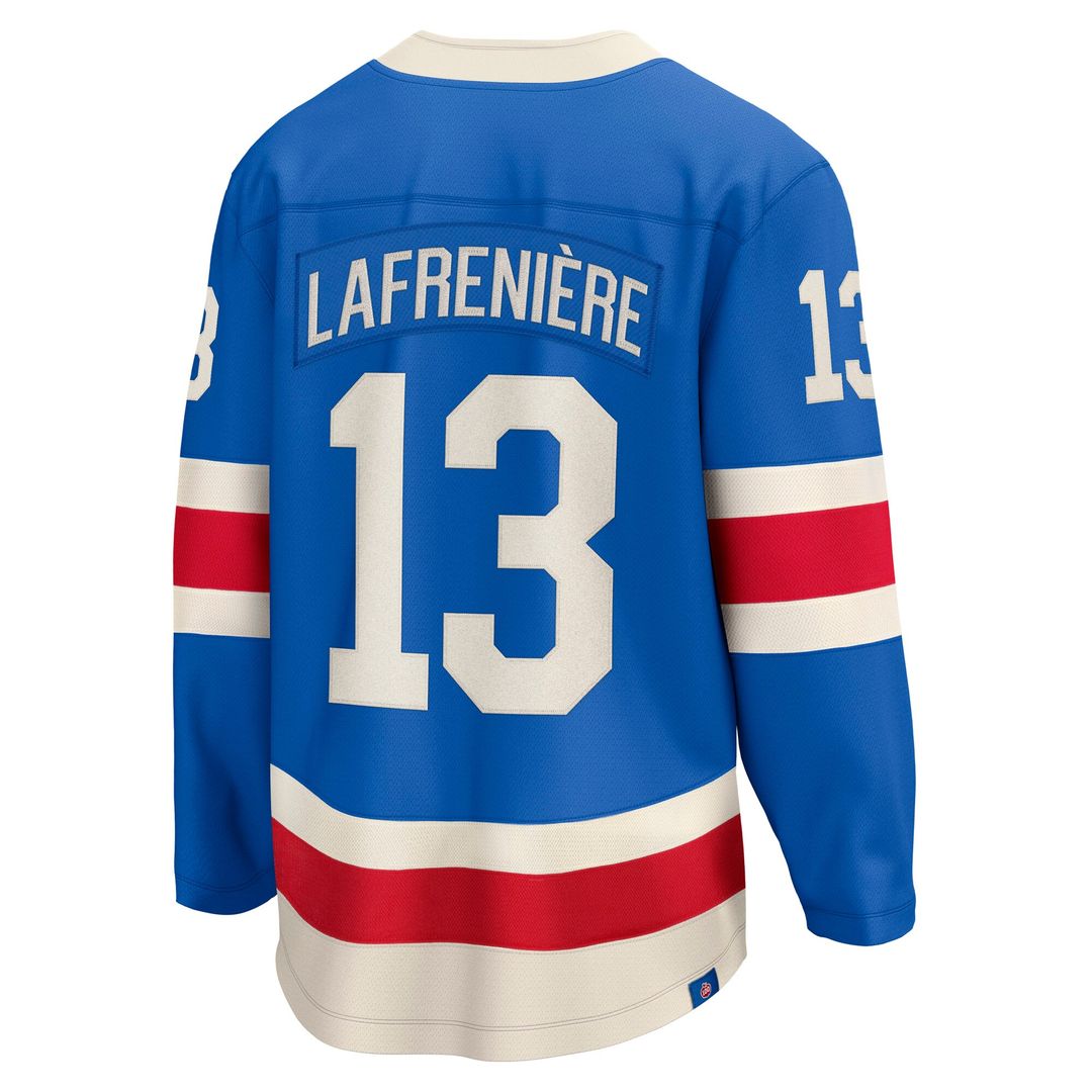 Alexis Lafreniere New York Rangers Fanatics Centennial Breakaway Jersey - Blue