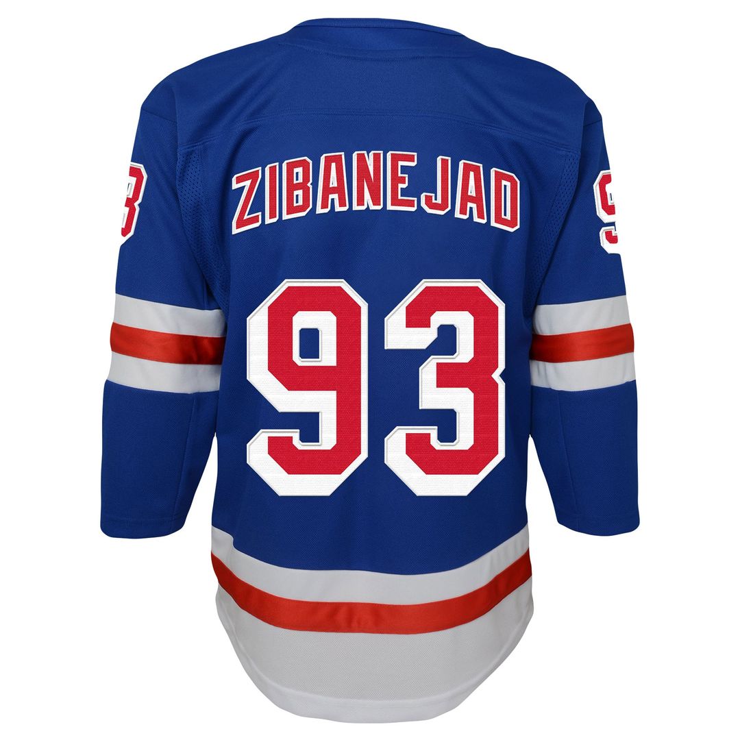 Mika Zibanejad New York Rangers Youth Alternate Premier Player Jersey - Navy
