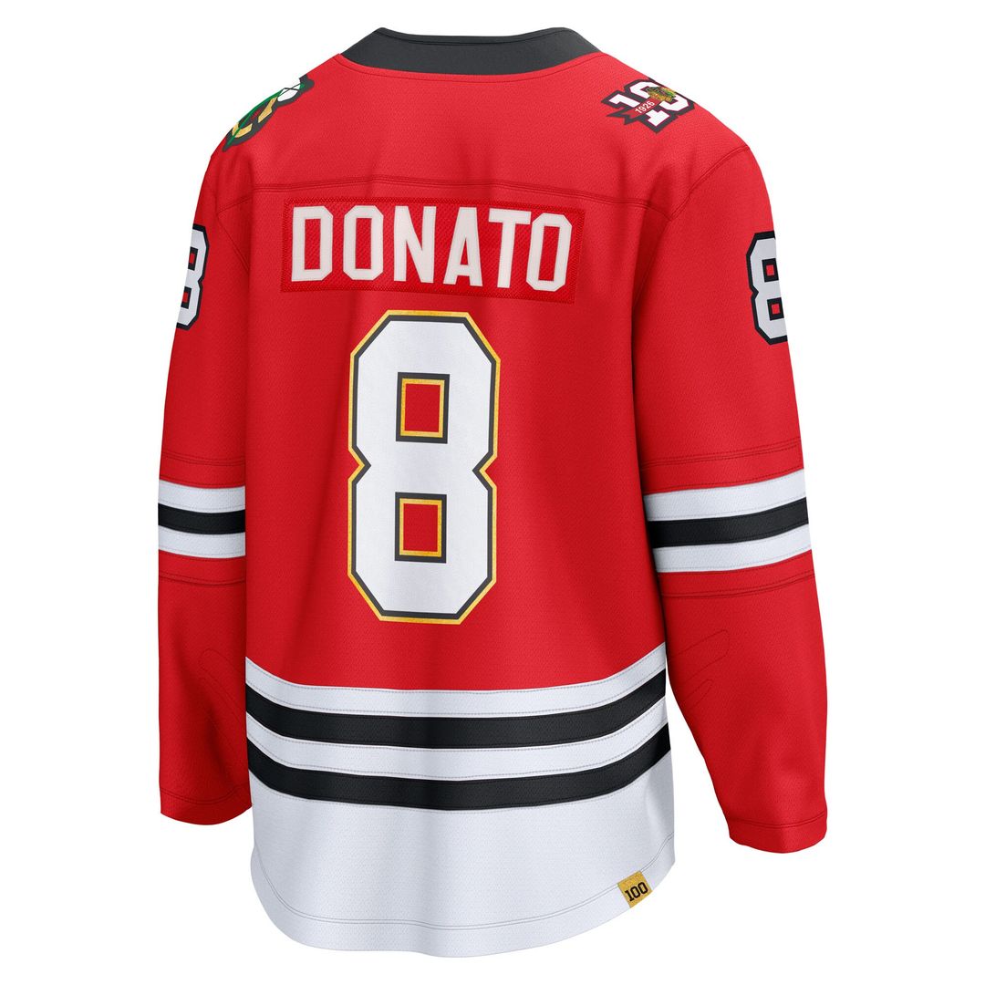 Ryan Donato Chicago Blackhawks Fanatics Centennial Breakaway Player Jersey - Red