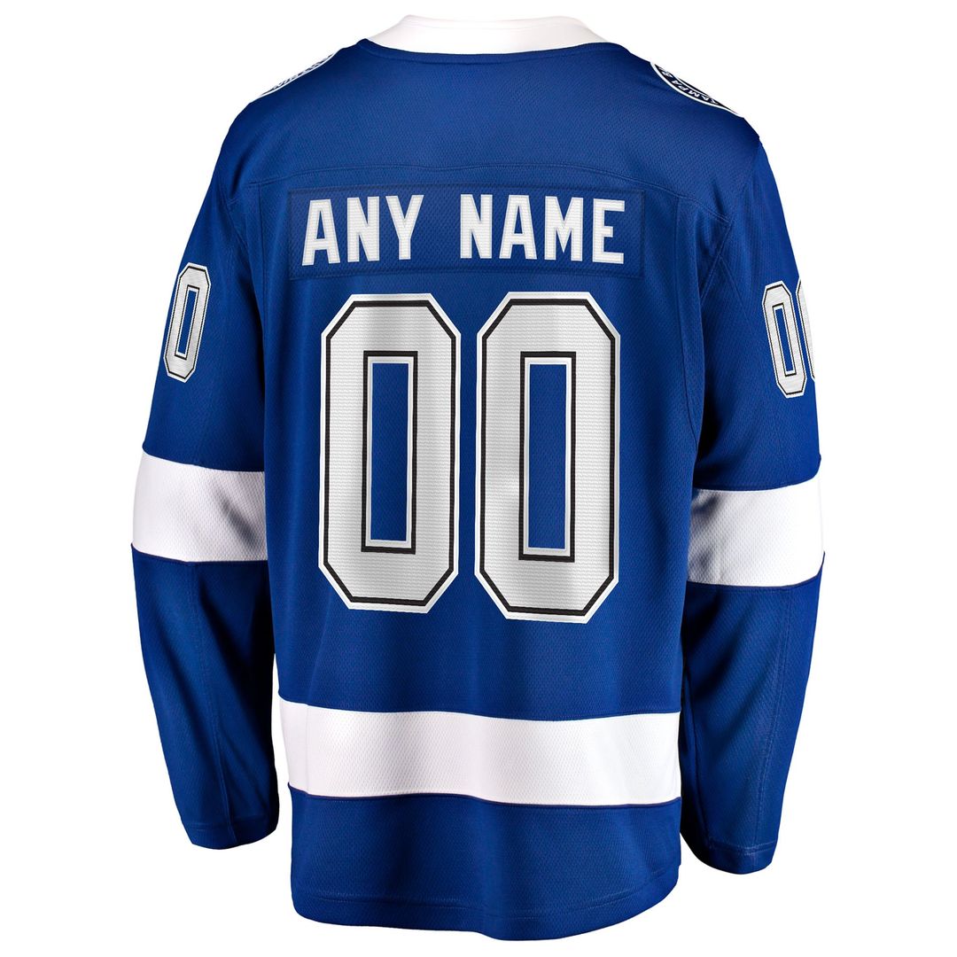 Tampa Bay Lightning Fanatics Home Breakaway Custom Jersey - Blue