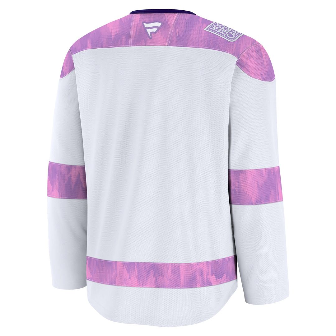 Seattle Kraken Fanatics 2024 Hockey Fights Cancer Practice Jersey - White