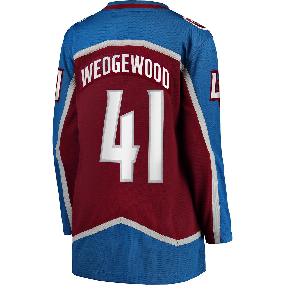 Scott Wedgewood Colorado Avalanche Fanatics Women's Home Breakaway Jersey - Burgundy