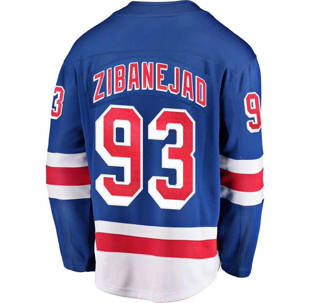 Mika Zibanejad New York Rangers Fanatics Away Premier Breakaway Player Jersey - White
