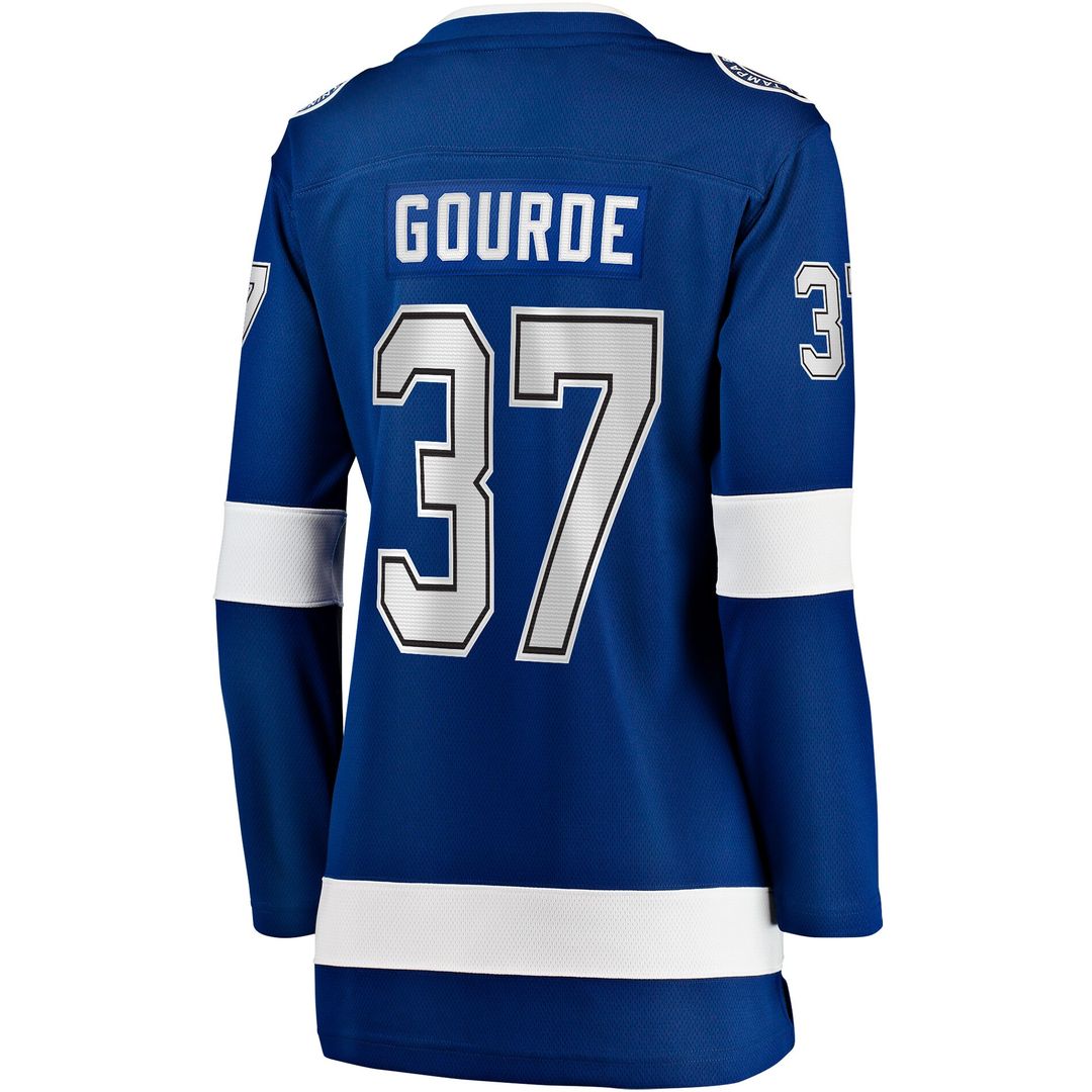 Yanni Gourde Tampa Bay Lightning Fanatics Women's Home Breakaway Player Jersey - Blue