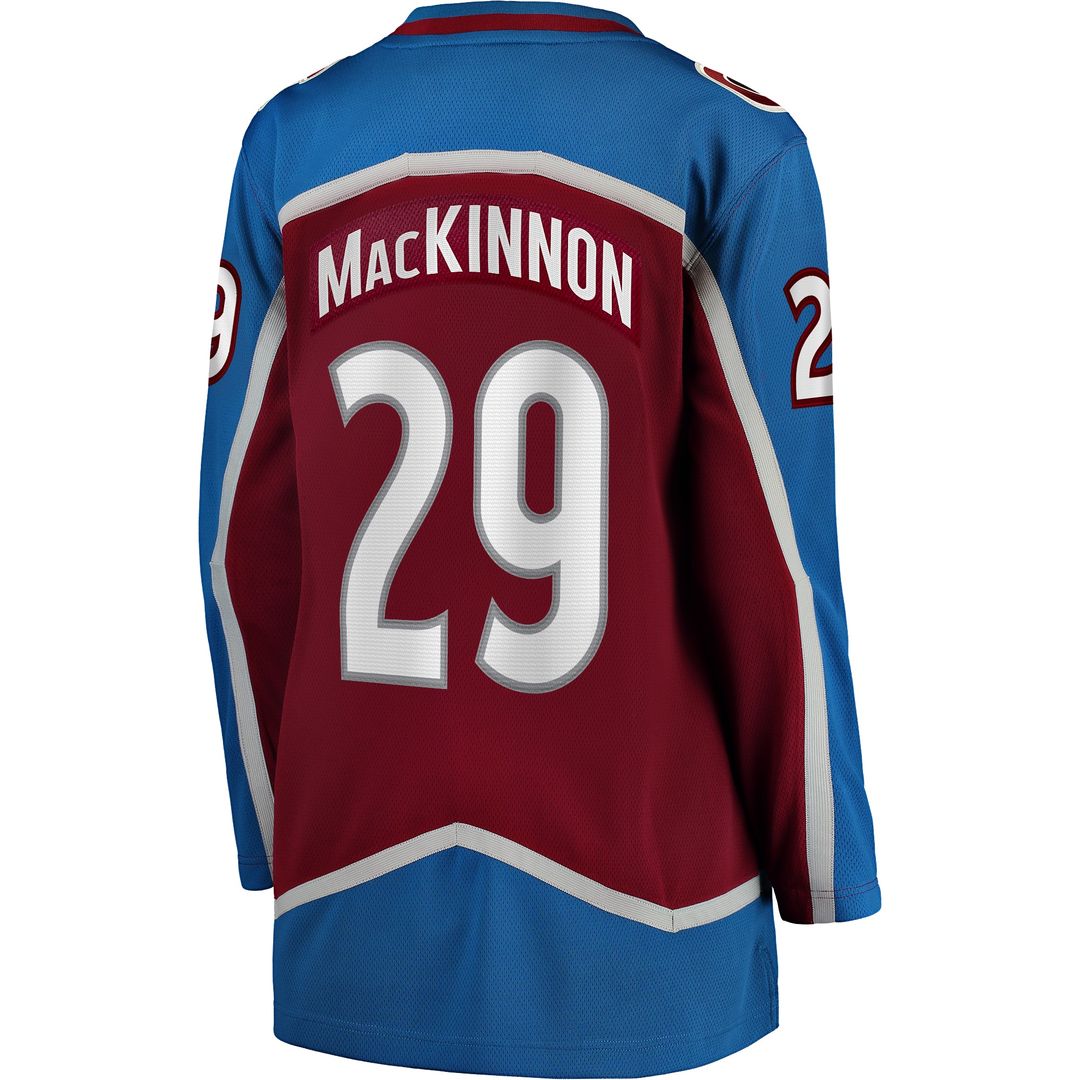 Nathan MacKinnon Colorado Avalanche Fanatics Women's Home Breakaway Jersey - Maroon