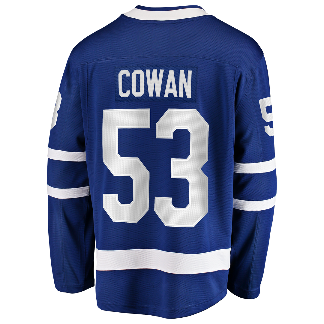 Easton Cowan Toronto Maple Leafs Fanatics Home Breakaway Jersey - Blue