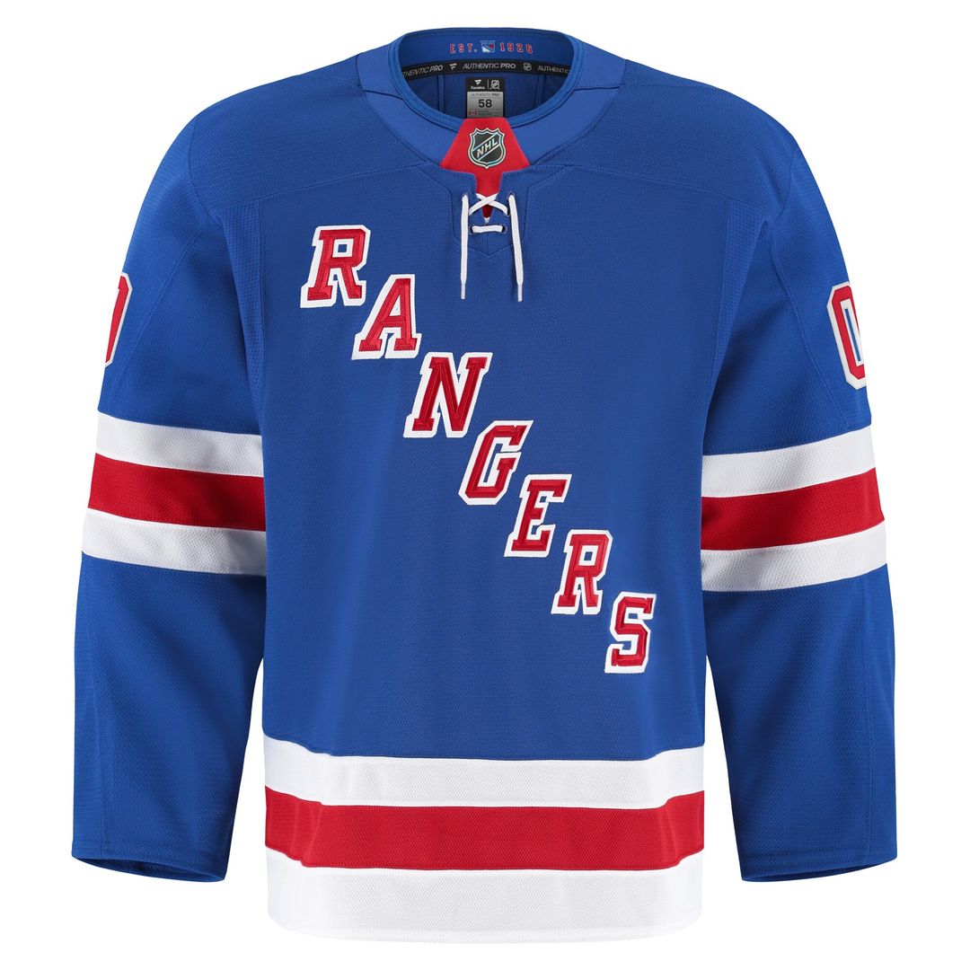 New York Rangers Fanatics Home Authentic Pro Custom Jersey - Royal
