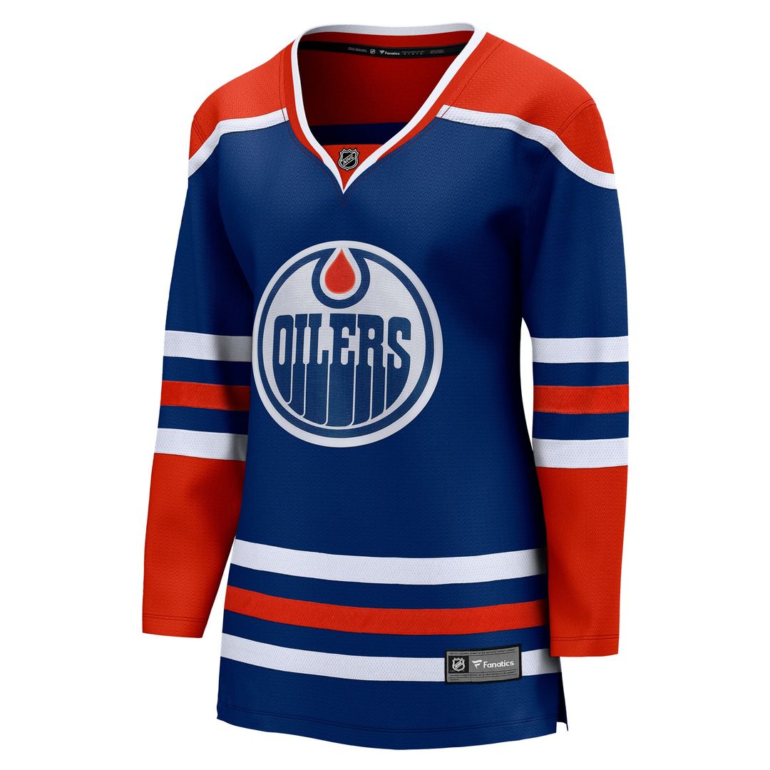 Edmonton Oilers Fanatics Women's Home Breakaway Blank Jersey - Royal
