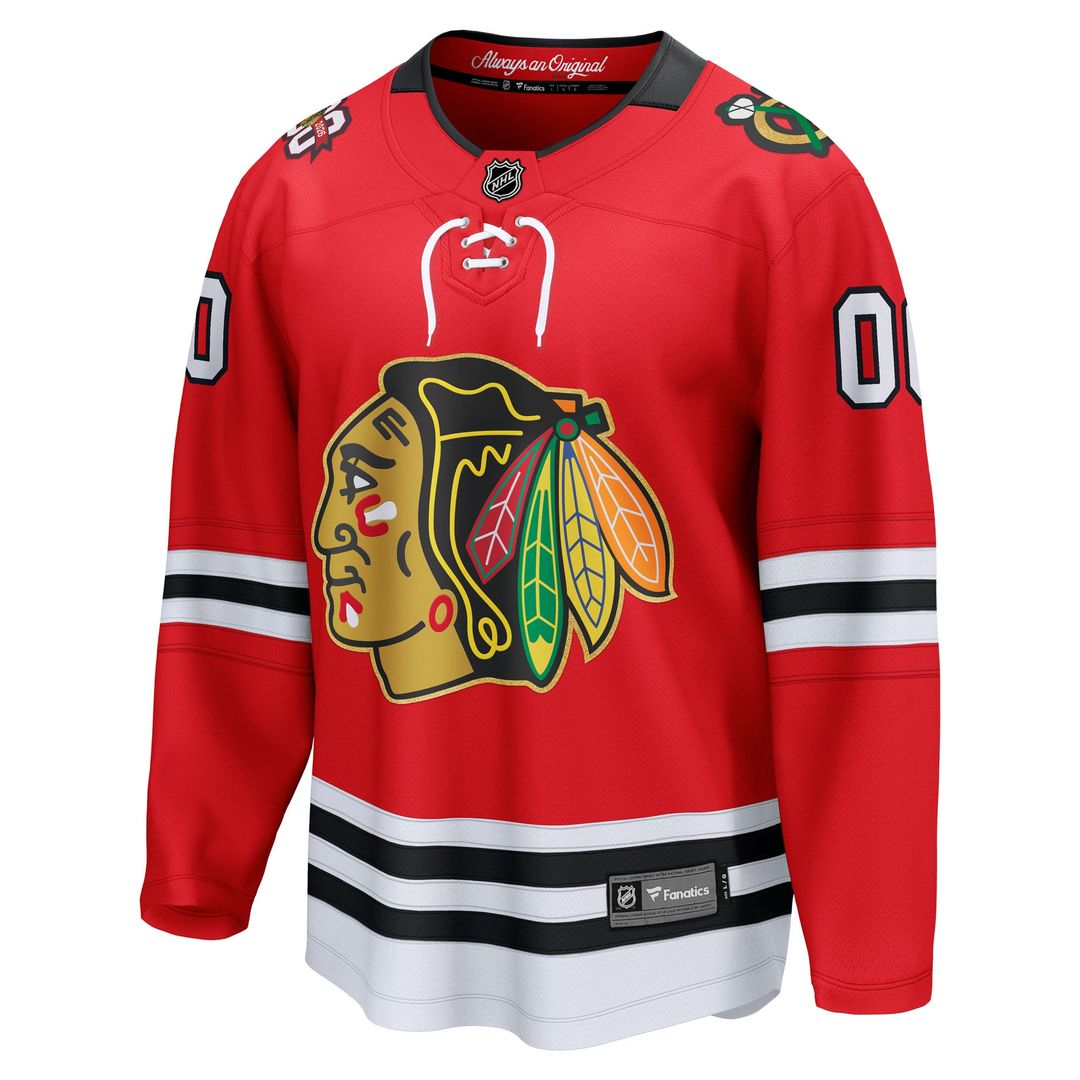 Chicago Blackhawks Fanatics Centennial Breakaway Custom Jersey - Red