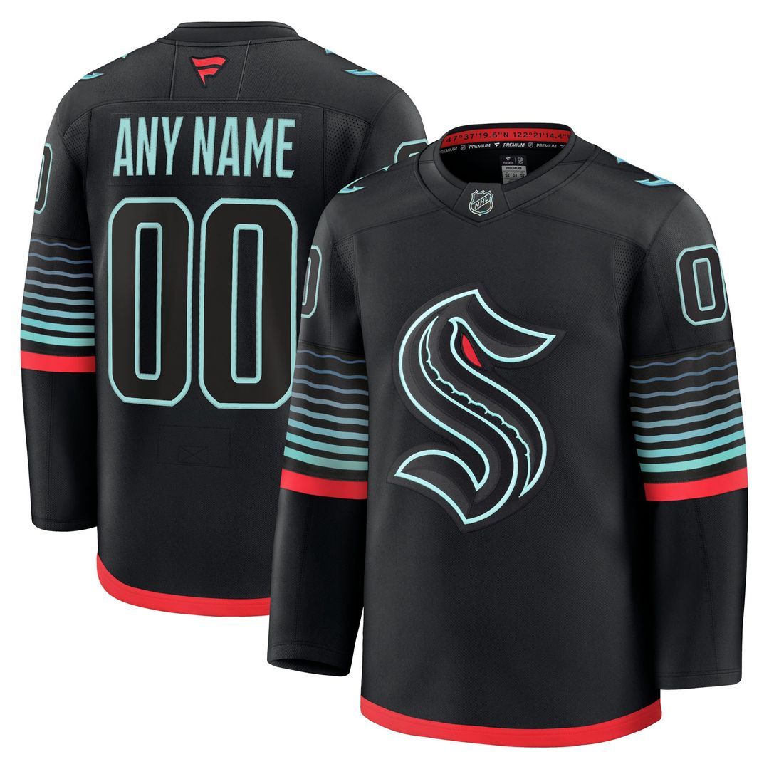 Seattle Kraken Fanatics Away Premium Custom Jersey - White