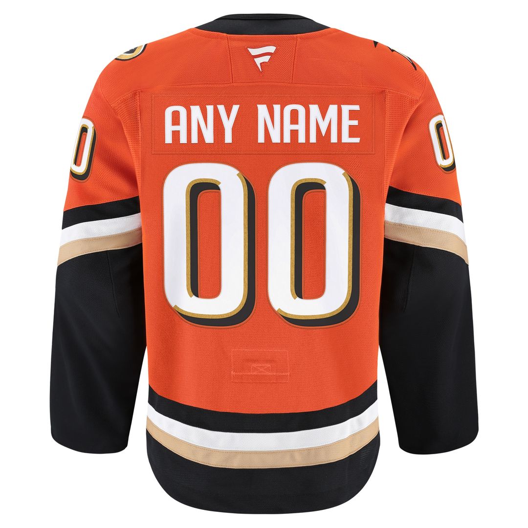 Anaheim Ducks Fanatics Home Authentic Pro Custom Jersey - Orange