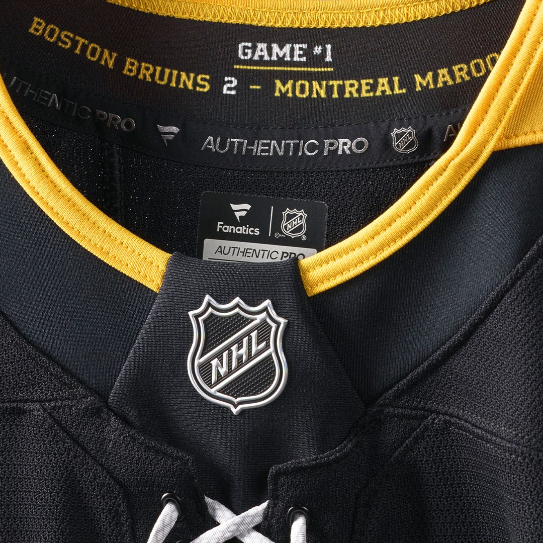 Boston Bruins Fanatics 100th Anniversary Authentic Pro Jersey - Black