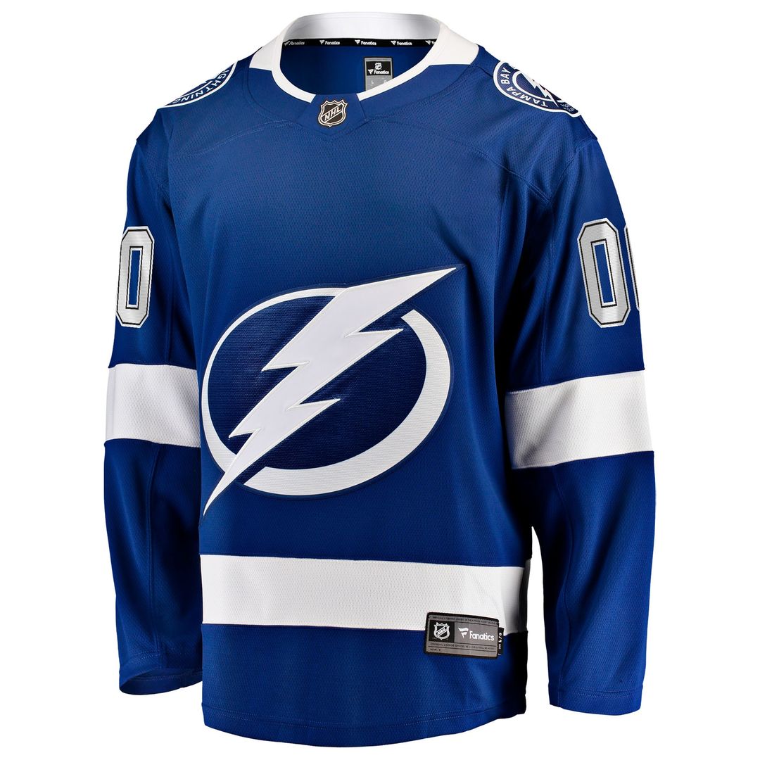 Tampa Bay Lightning Fanatics Home Breakaway Custom Jersey - Blue
