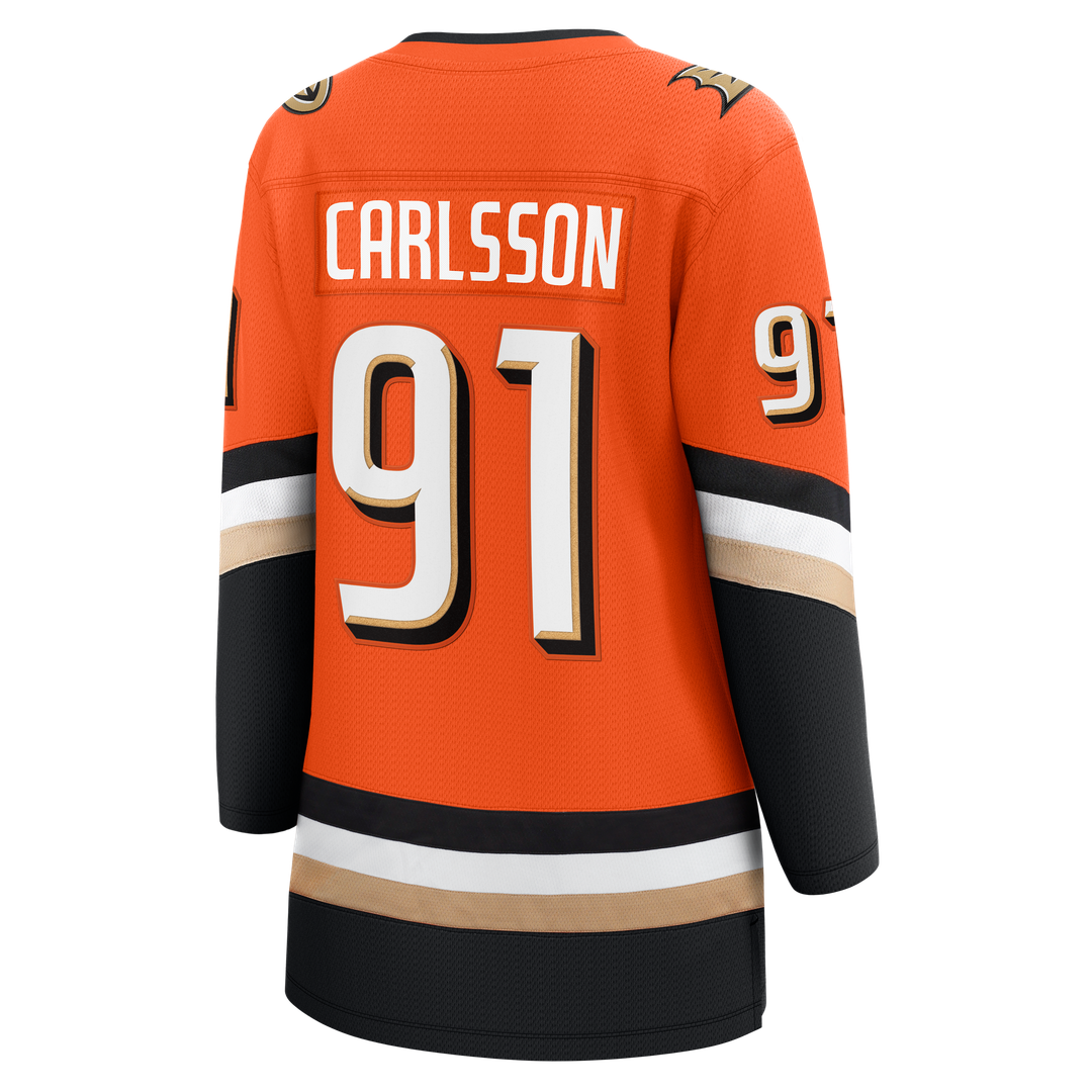 Leo Carlsson Anaheim Ducks Fanatics Women's Home Breakaway Jersey - Orange