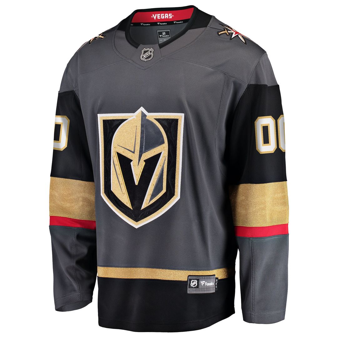 Vegas Golden Knights Fanatics Alternate Breakaway Custom Jersey - Gray