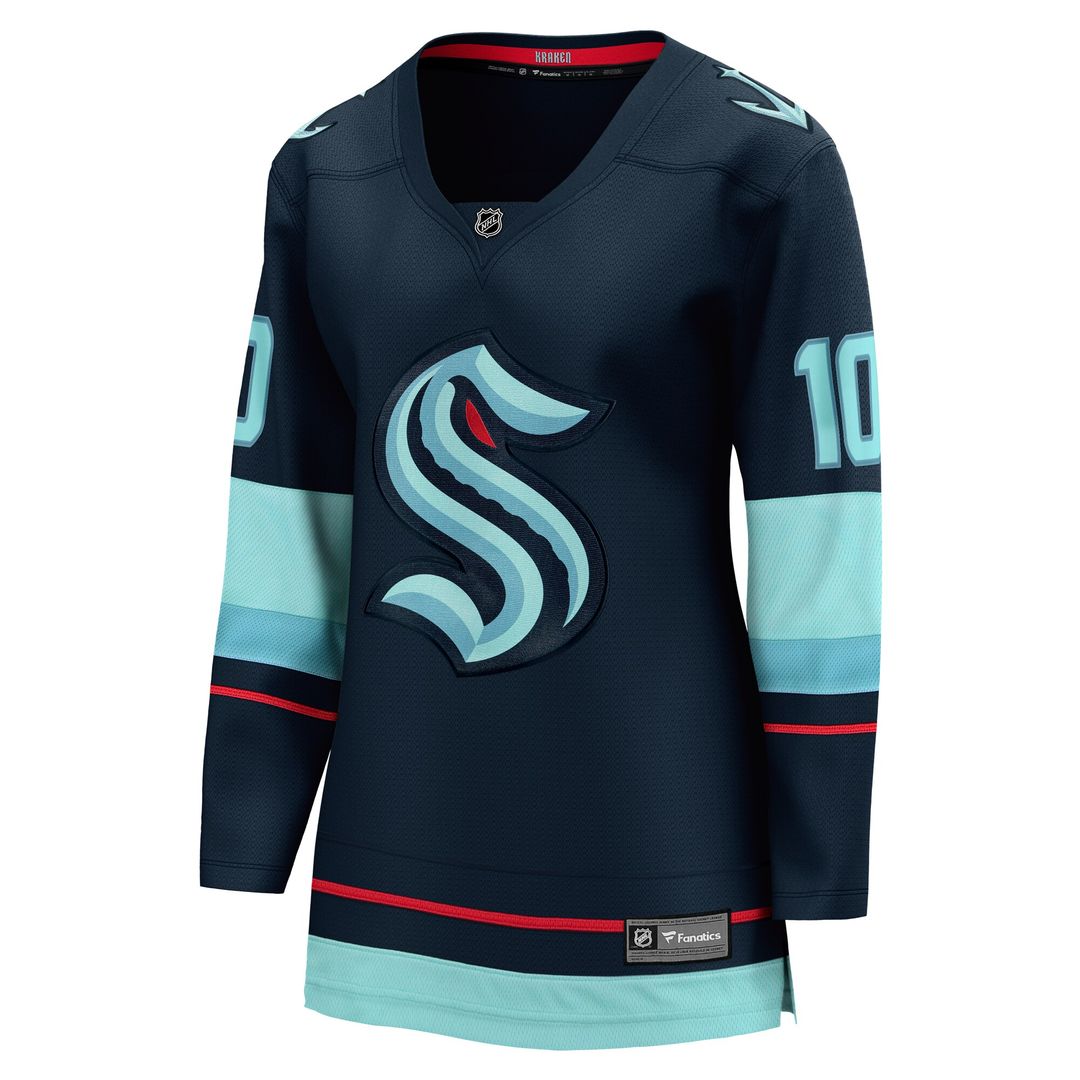 Matty Beniers Seattle Kraken Fanatics Women's Home Breakaway Player Jersey - Deep Sea Blue