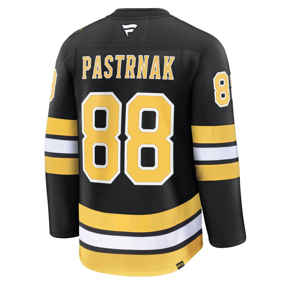 David Pastrnak Boston Bruins Fanatics Home Premium Player Jersey - Black