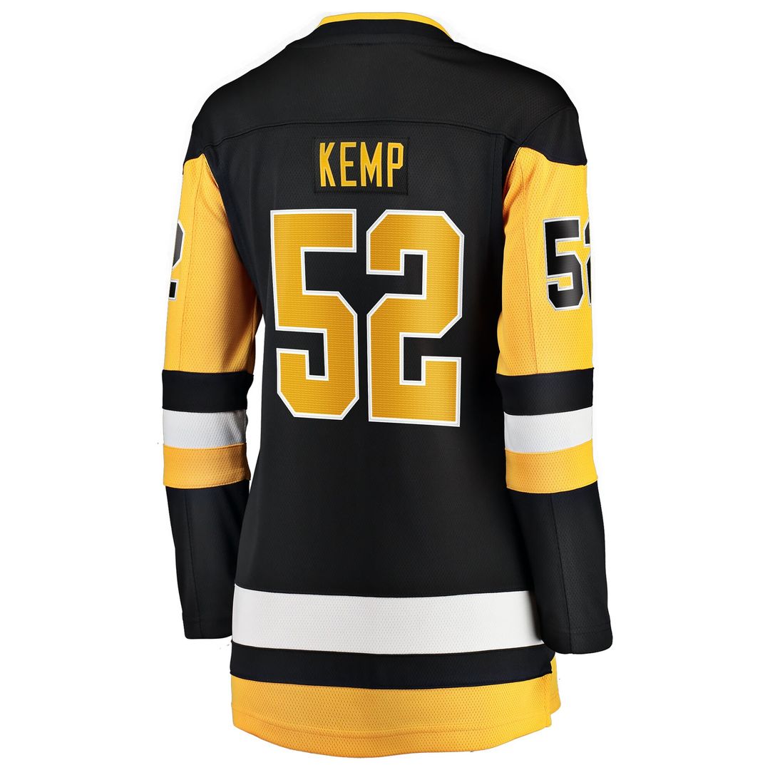 Philip Kemp Pittsburgh Penguins Fanatics Women's Home Breakaway Jersey - Black