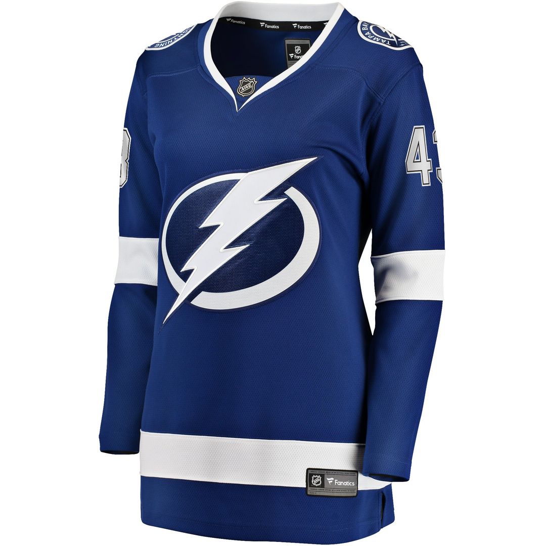 Darren Raddysh Tampa Bay Lightning Fanatics Women's Home Breakaway Jersey - Blue