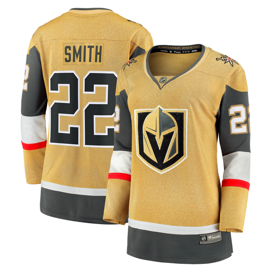 Cole Smith Vegas Golden Knights Fanatics Women's Home Breakaway Jersey - Gold