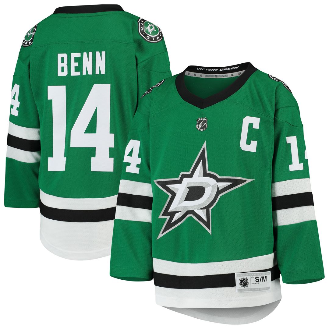 Jamie Benn Dallas Stars Youth Home Player Replica Jersey - Kelly Green