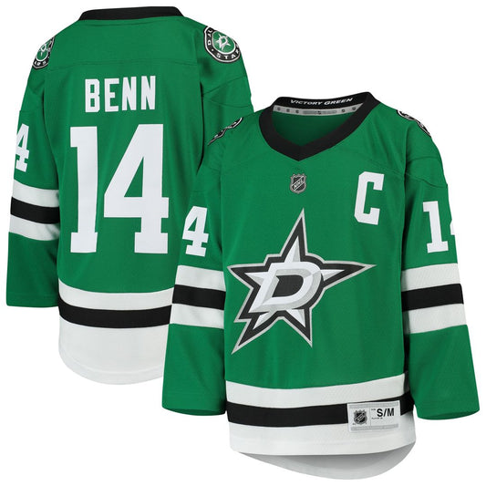 Jamie Benn Dallas Stars Youth Home Player Replica Jersey - Kelly Green