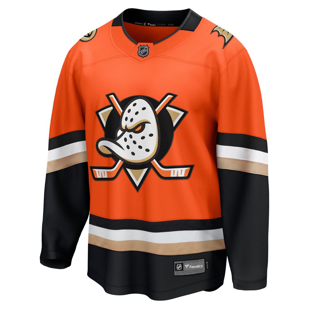 Anaheim Ducks Fanatics Home Breakaway Jersey - Orange
