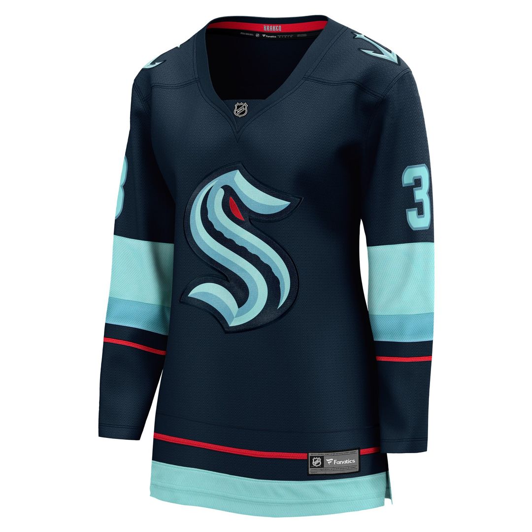 Will Borgen Seattle Kraken Fanatics Women's Home Breakaway Player Jersey - Deep Sea Blue