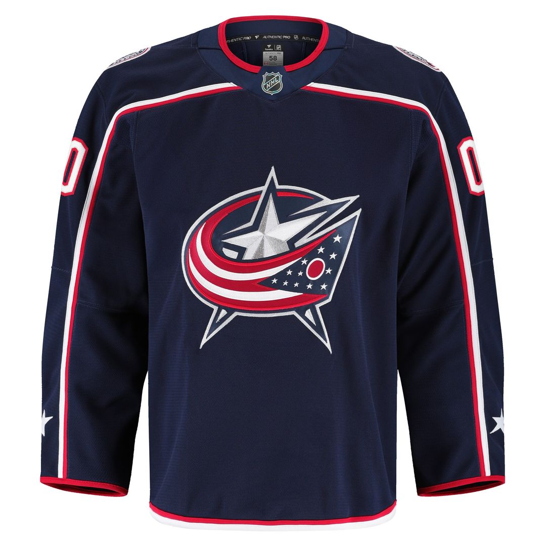 Columbus Blue Jackets Fanatics Home Authentic Pro Custom Jersey - Navy