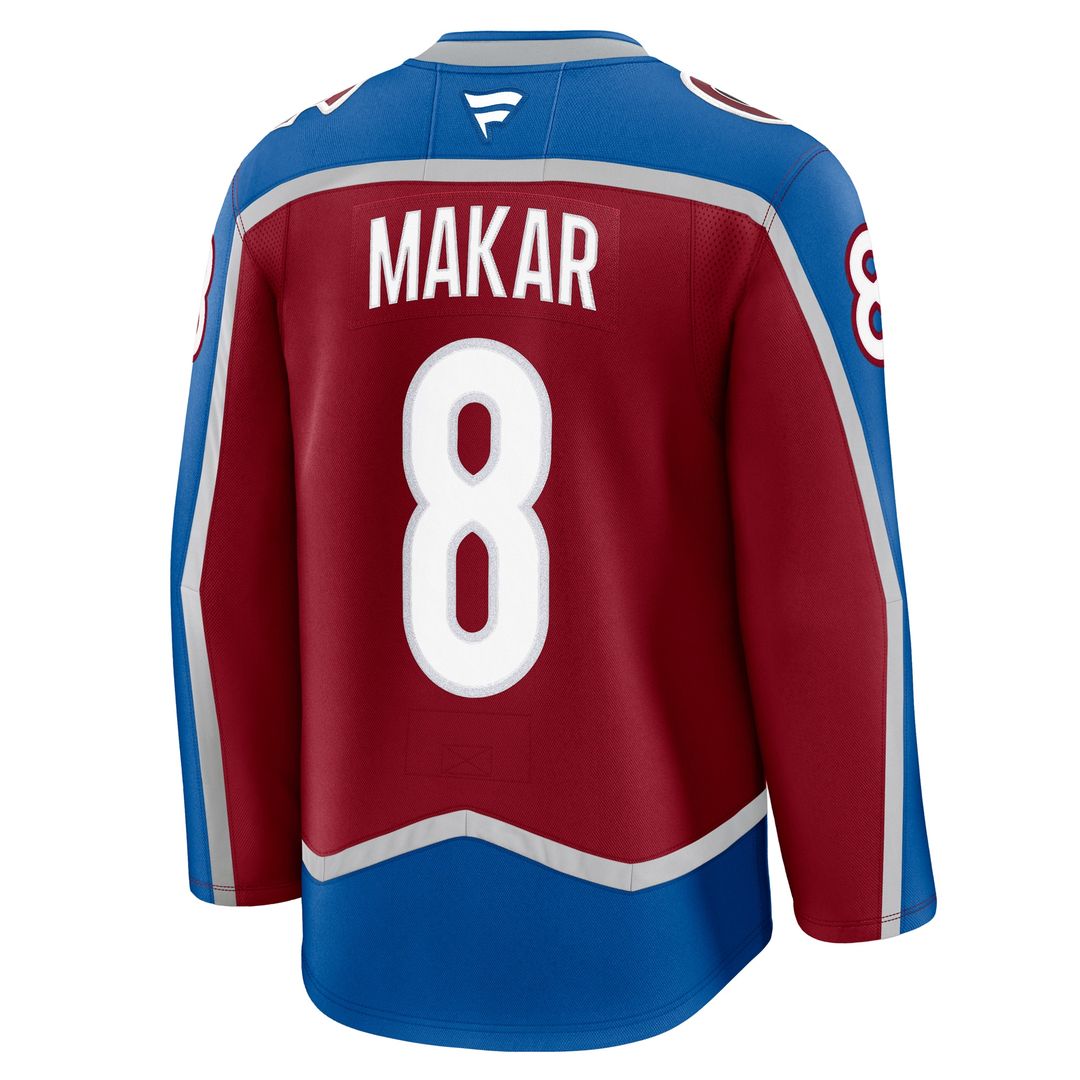 Cale Makar Colorado Avalanche Fanatics Home Premium Jersey - Burgundy