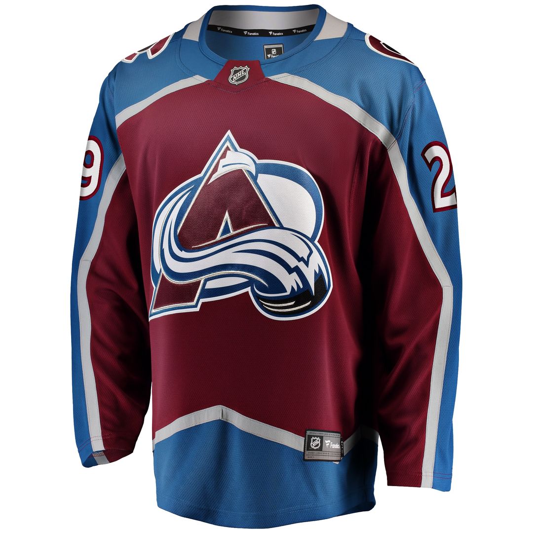 Nathan MacKinnon Colorado Avalanche Fanatics Home Breakaway Jersey - Burgundy