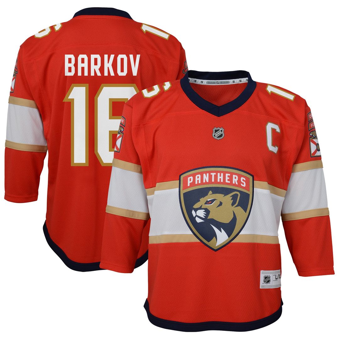 Aleksander Barkov Florida Panthers Youth Home Captain Player Replica Jersey - Red