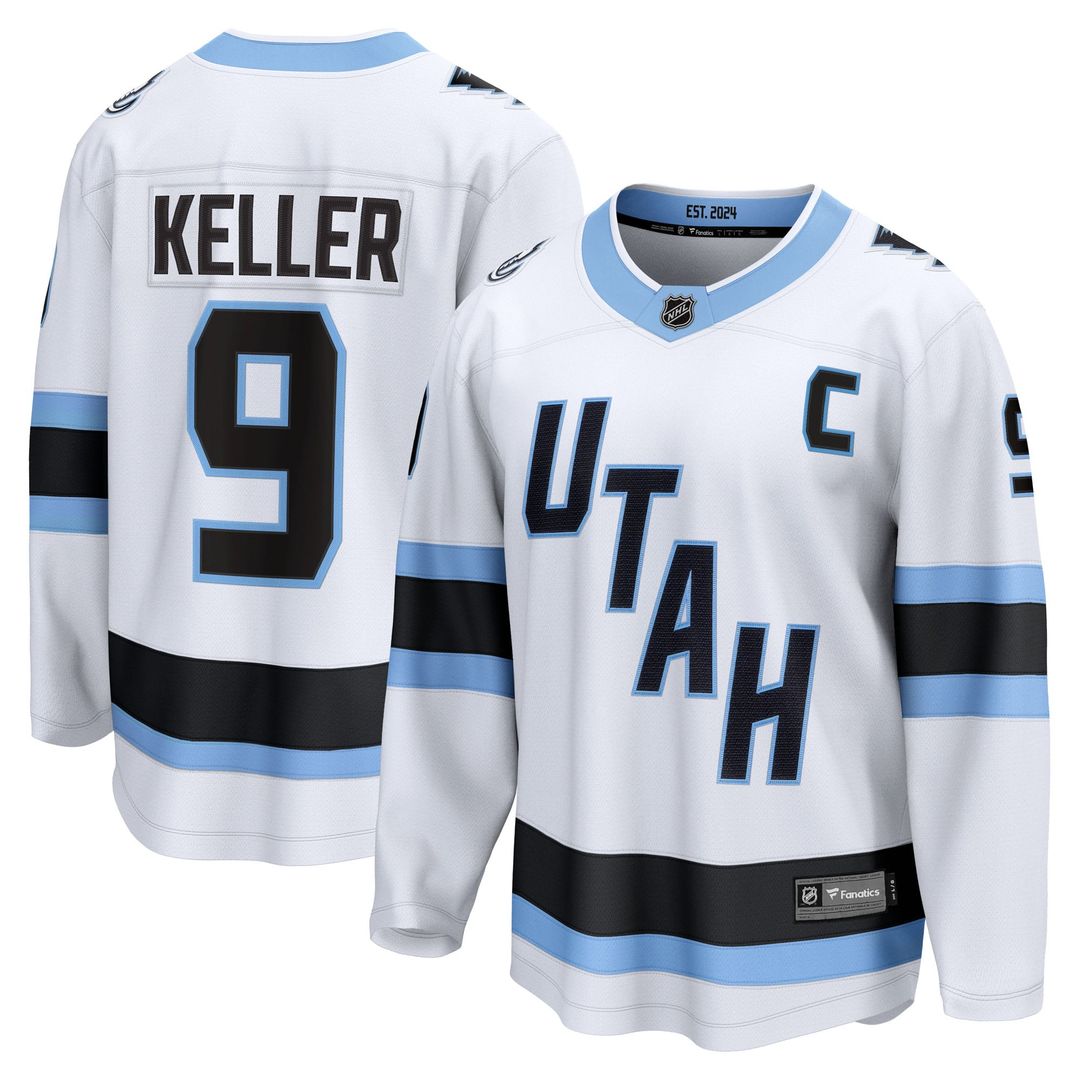 Clayton Keller Utah Mammoth Fanatics Away Breakaway Player Jersey - White