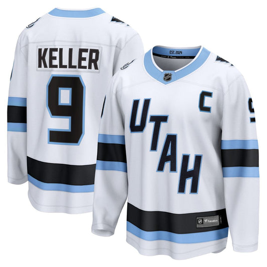 Clayton Keller Utah Mammoth Fanatics Away Breakaway Player Jersey - White