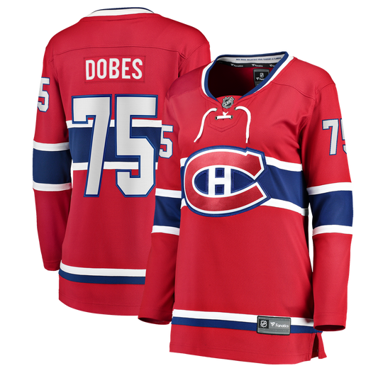 Jakub Dobes Montreal Canadiens Fanatics Women's Home Breakaway Jersey - Red