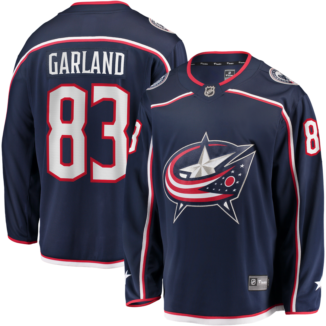 Conor Garland Columbus Blue Jackets Fanatics Home Breakaway Jersey - Navy