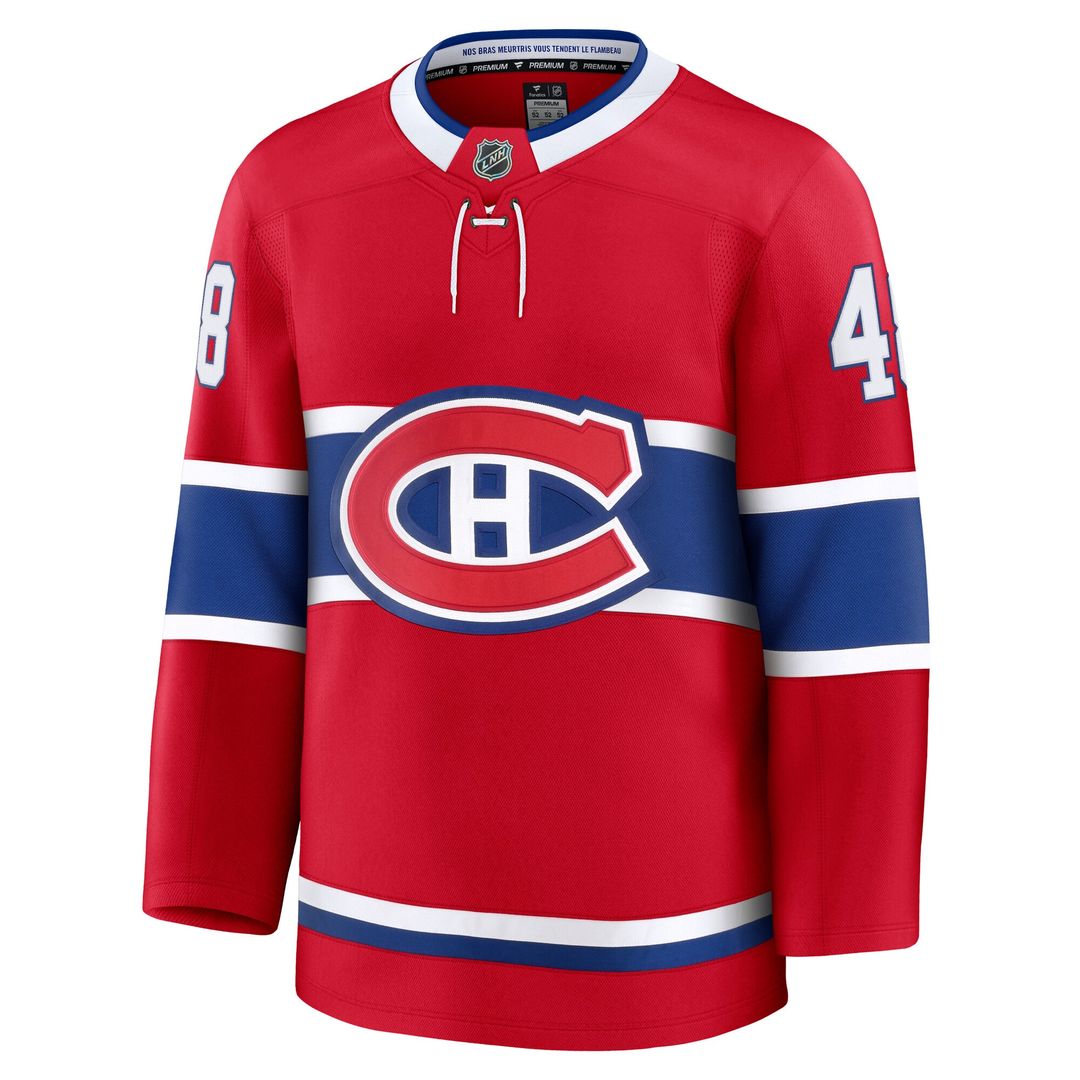 Lane Hutson Montreal Canadiens Fanatics Home Premium Jersey - Red