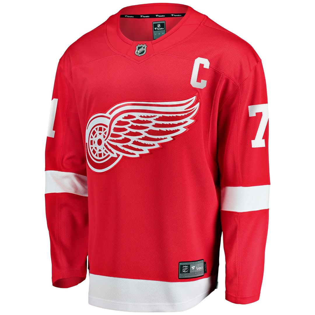 Dylan Larkin Detroit Red Wings Fanatics Branded Captain Home Breakaway Jersey - Red