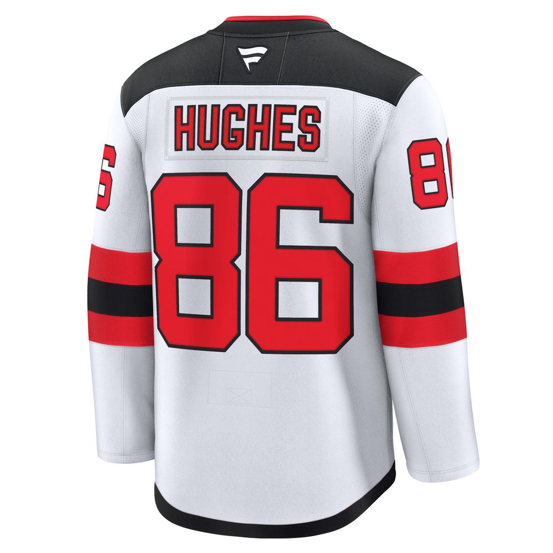 Jack Hughes New Jersey Devils Fanatics Away Premium Jersey - White