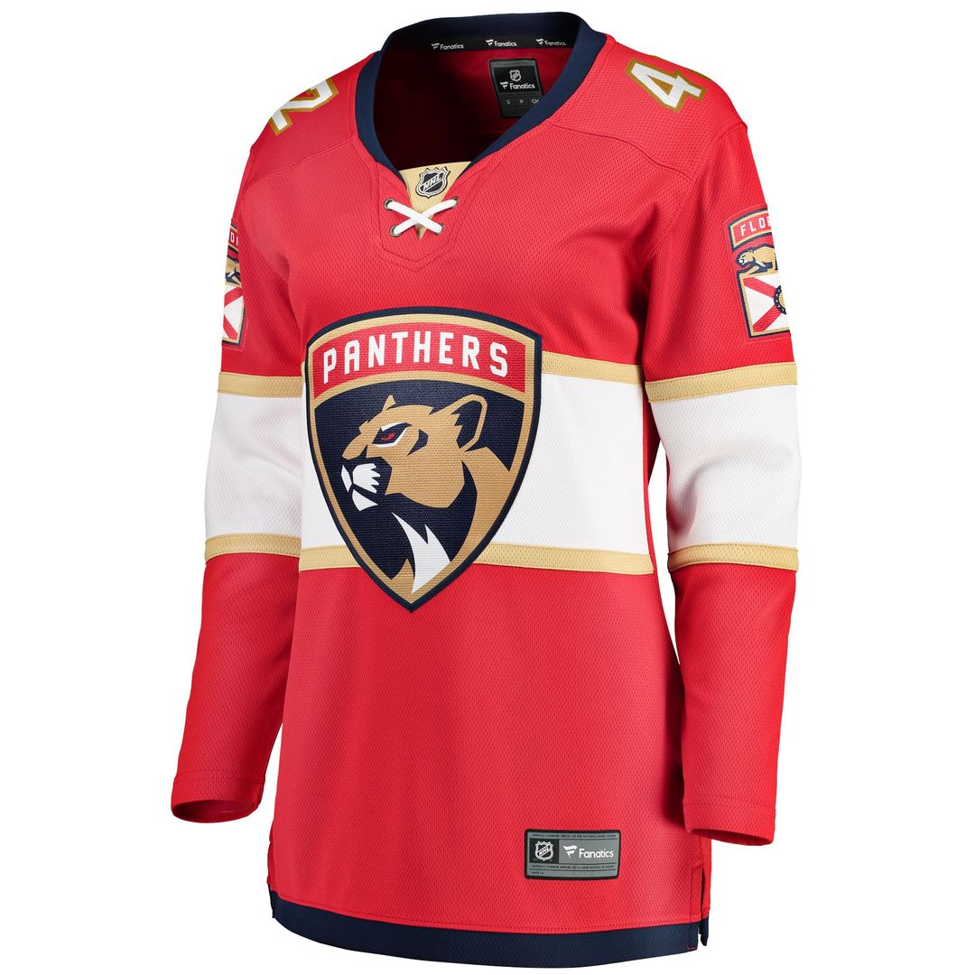Gustav Forsling Florida Panthers Fanatics Women's Home Breakaway Player Jersey - Red