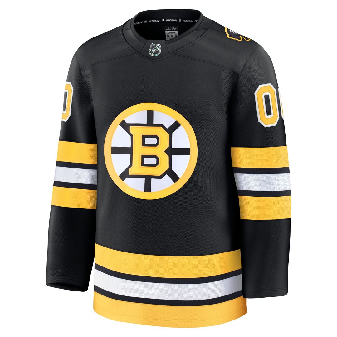 Boston Bruins Fanatics Away Premium Custom Jersey - White