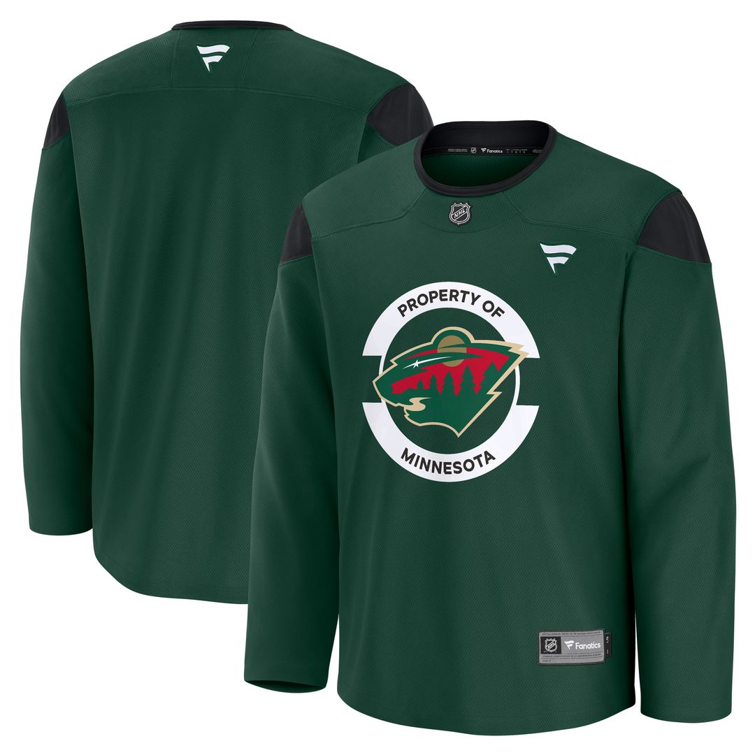 Minnesota Wild Fanatics Practice Jersey - Green