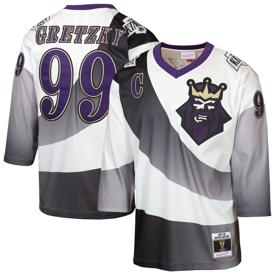 Wayne Gretzky Los Angeles Kings Mitchell & Ness Youth 1995/96 Power Play Throwback Alternate Player Jersey with Captain Patch - White