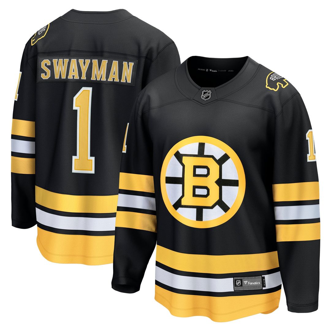 Jeremy Swayman Boston Bruins Fanatics Away Breakaway Player Jersey - White