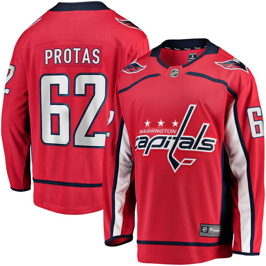 Ilya Protas Washington Capitals Fanatics Home Breakaway Jersey - Red