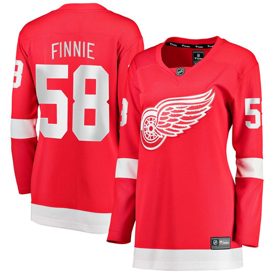 Emmitt Finnie Detroit Red Wings Fanatics Women's Home Breakaway Jersey - Red