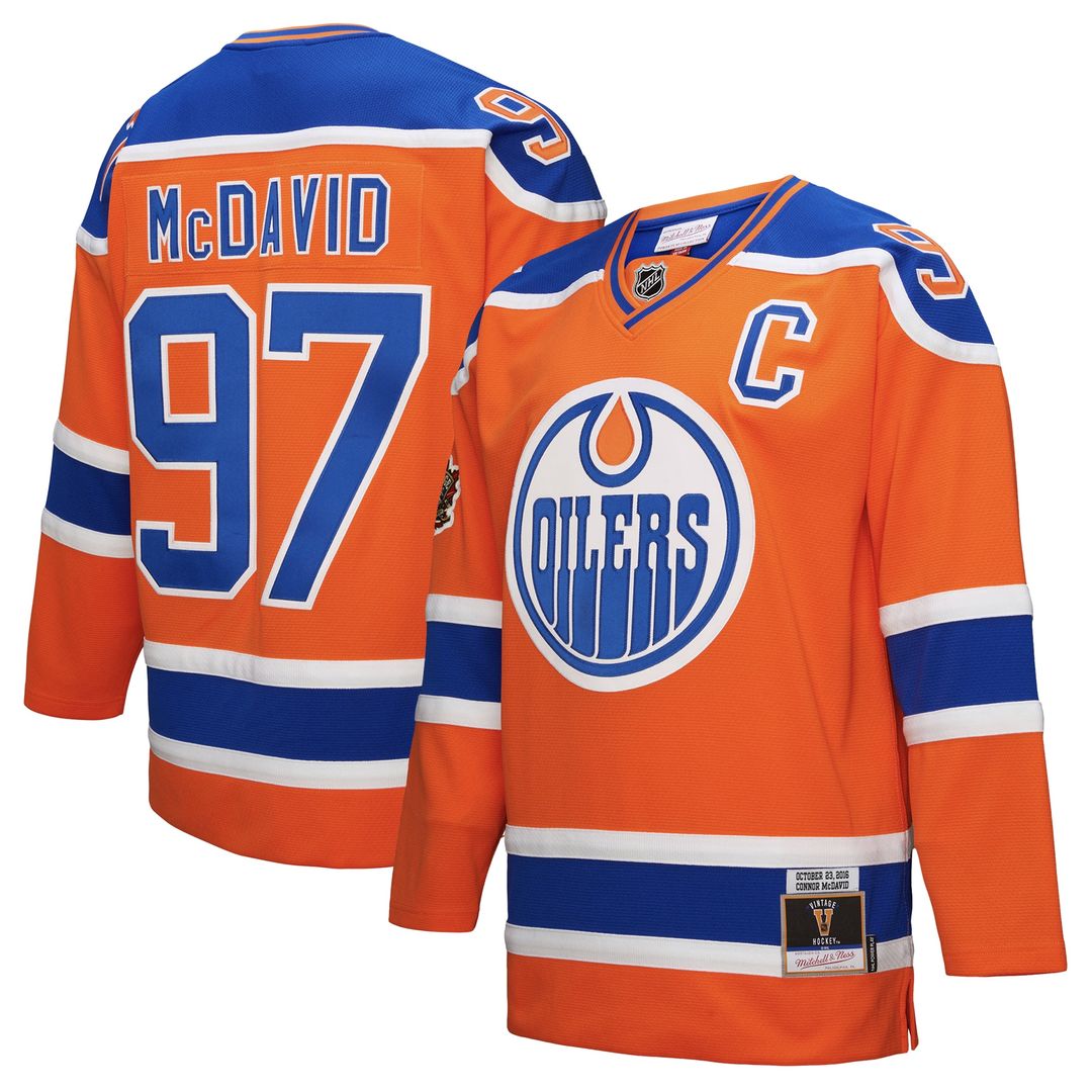 Connor McDavid Edmonton Oilers Mitchell & Ness Power Play Jersey - Orange