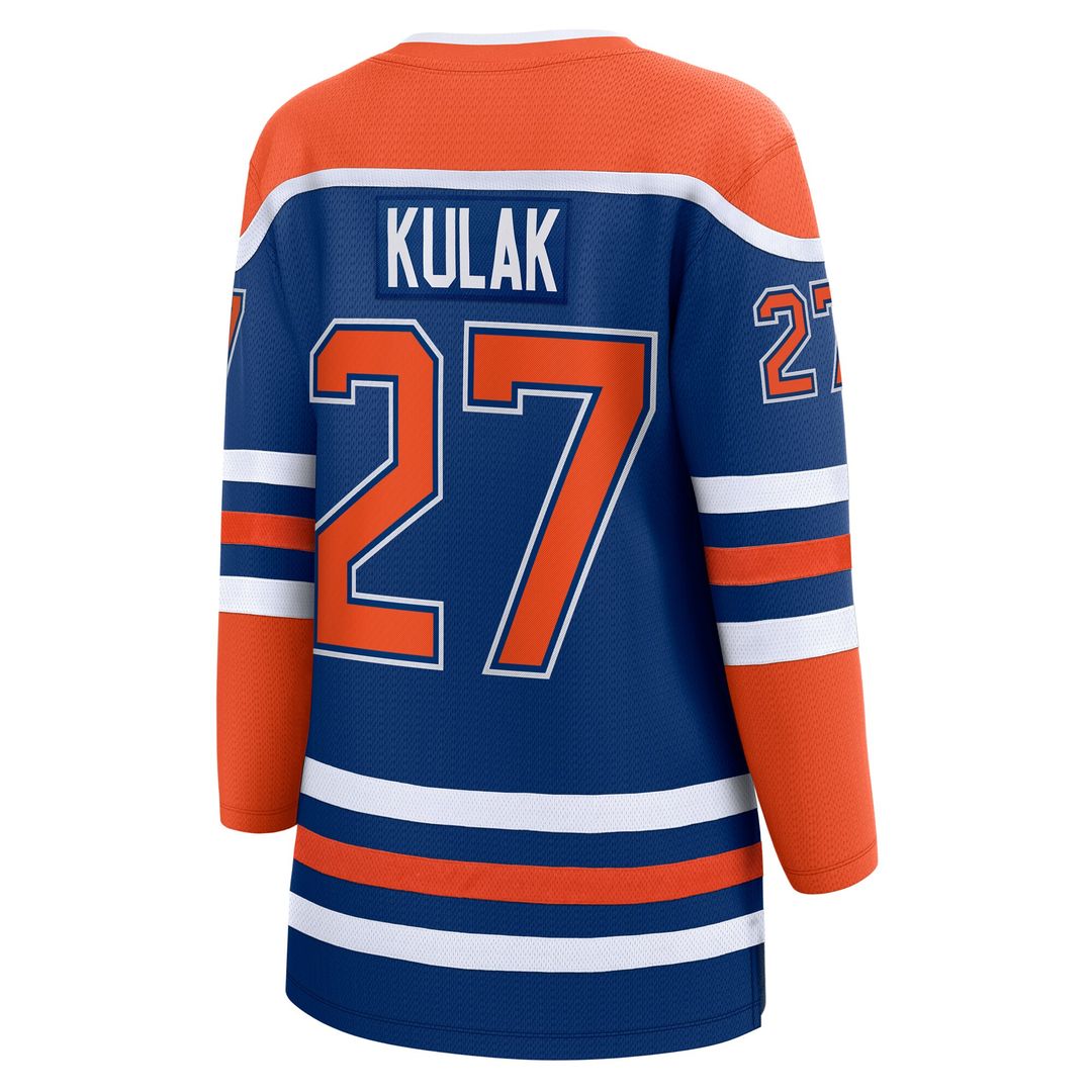 Brett Kulak Edmonton Oilers Fanatics Women's Home Breakaway Player Jersey - Royal