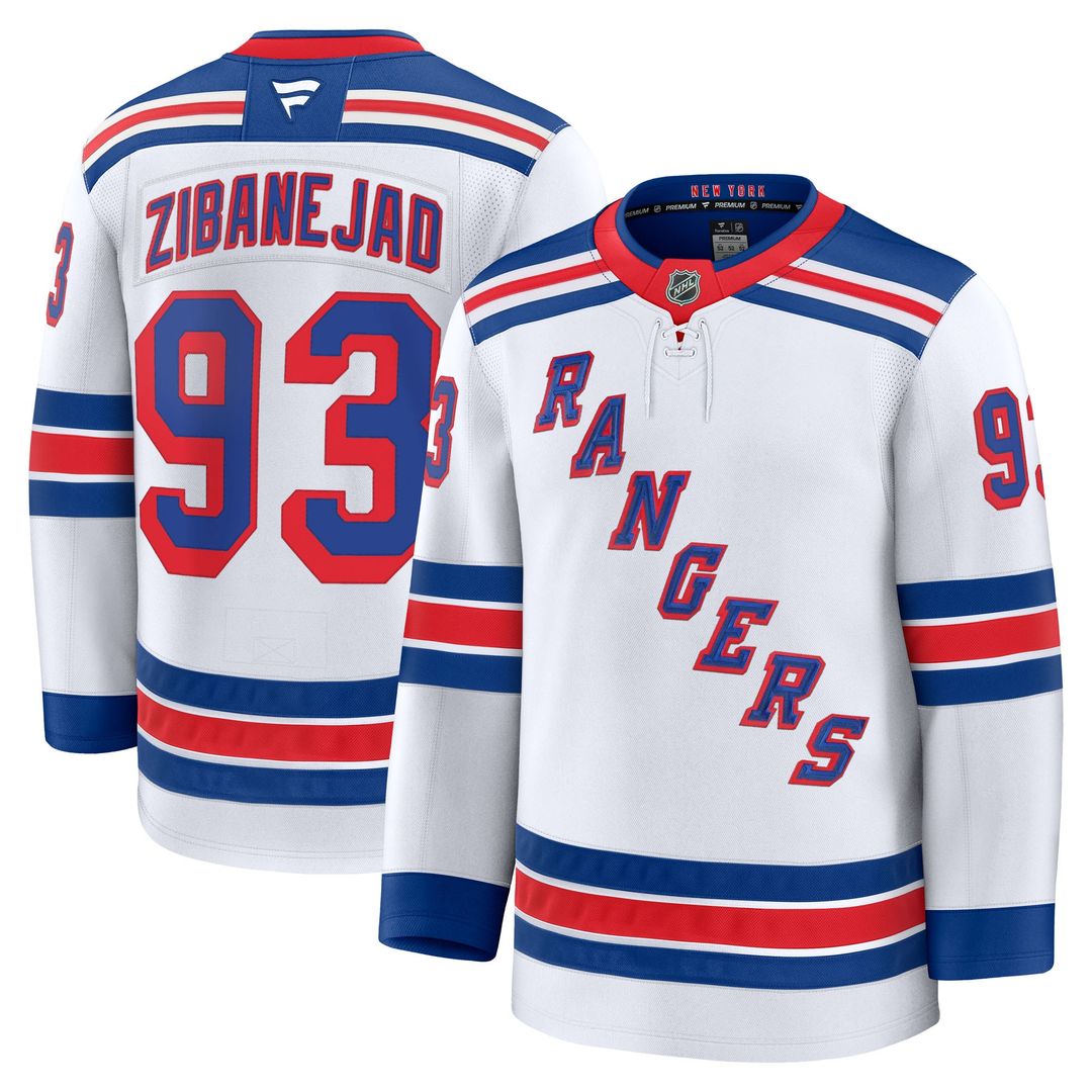 Mika Zibanejad New York Rangers Fanatics Home Premium Jersey - Blue